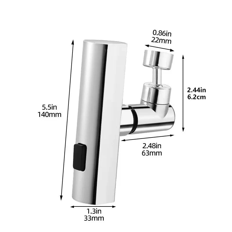 Universal Rotating Kitchen Faucet Extension