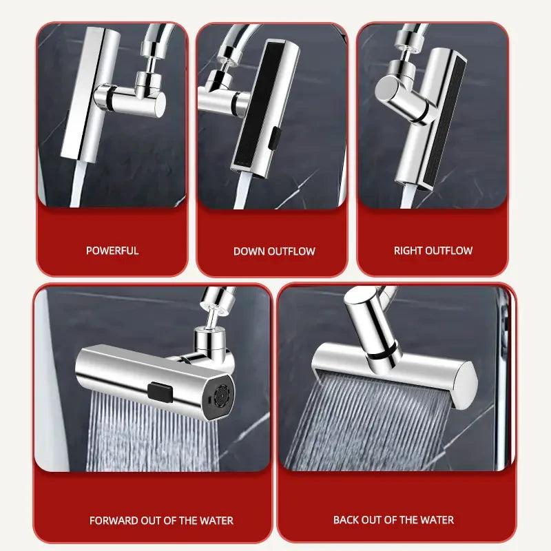 Universal Rotating Kitchen Faucet Extension