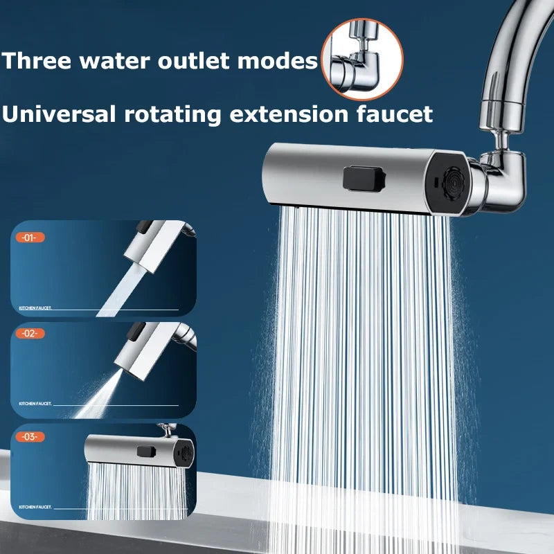Universal Rotating Kitchen Faucet Extension