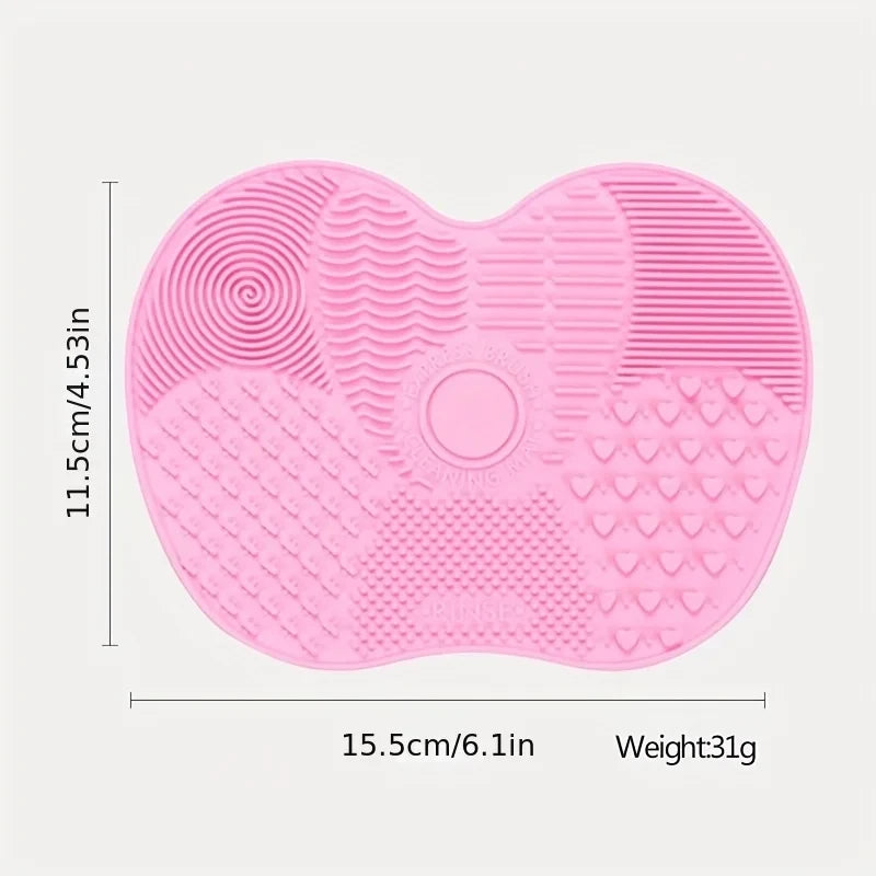 Silicone Apple Makeup Brush Cleaner Pad
