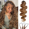 Boho Feathered Human Hair Crochet Extensions