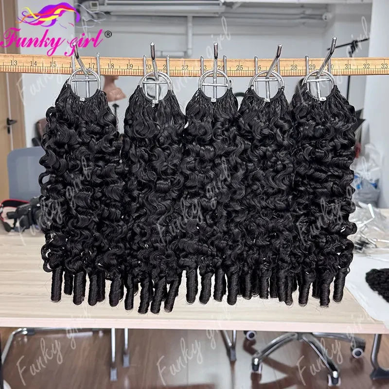 Burmese Curly Human Hair Crochet Bundles