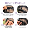 Chocolate Brown Burmese Curly Human Hair Crochet Braids