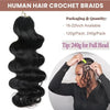 Human Hair Boho Crochet Braids