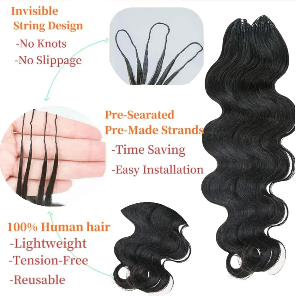 Human Hair Boho Crochet Braids