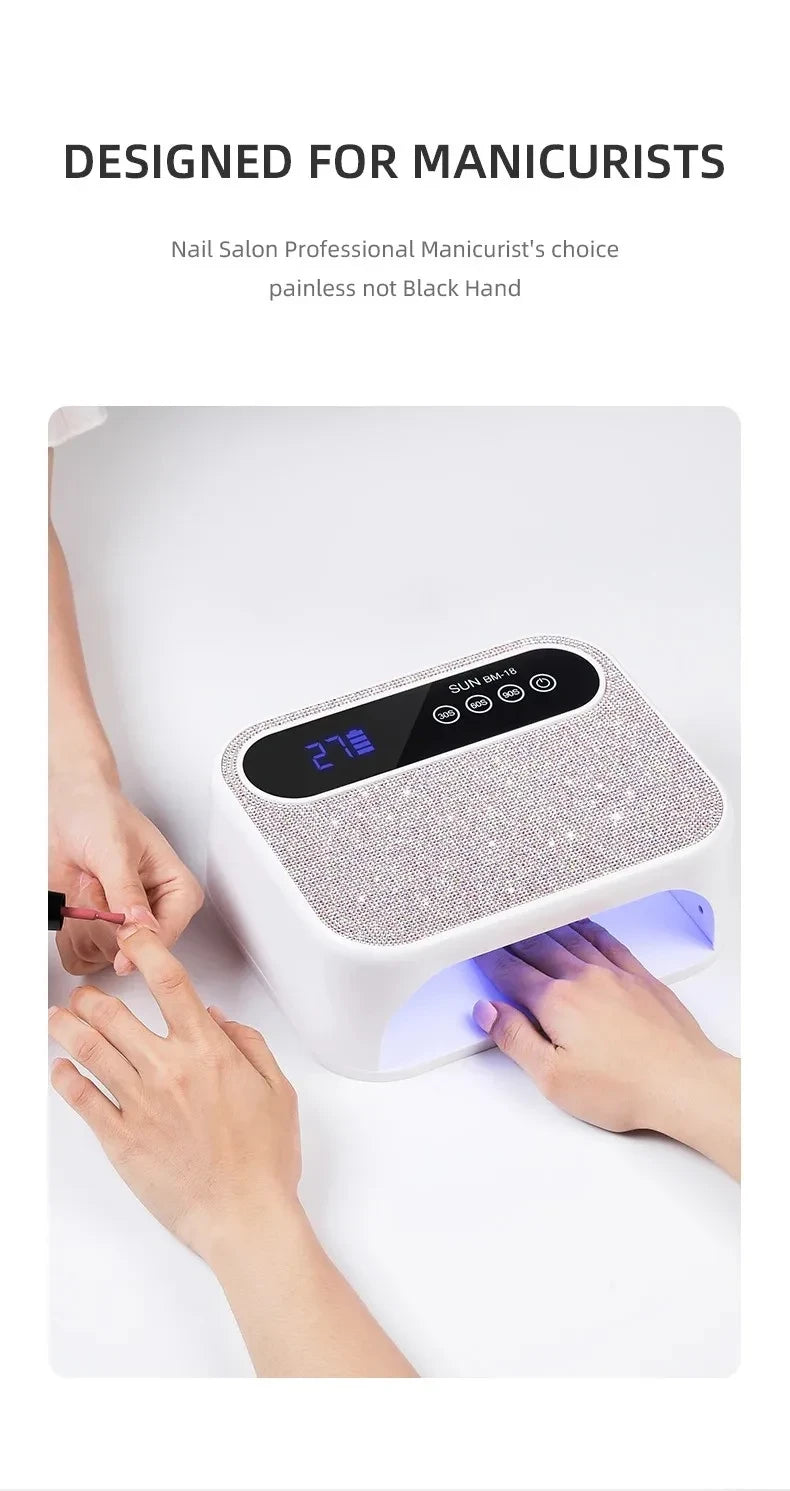 Cordless Rechargeable UV LED Nail Lamp