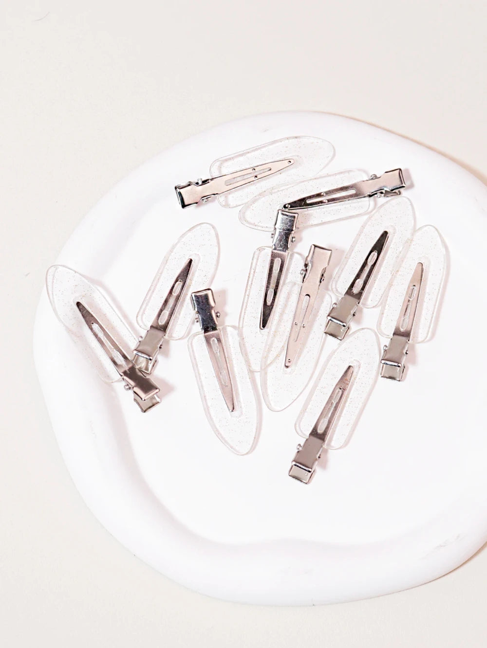Transparent Hair Styling Clips
