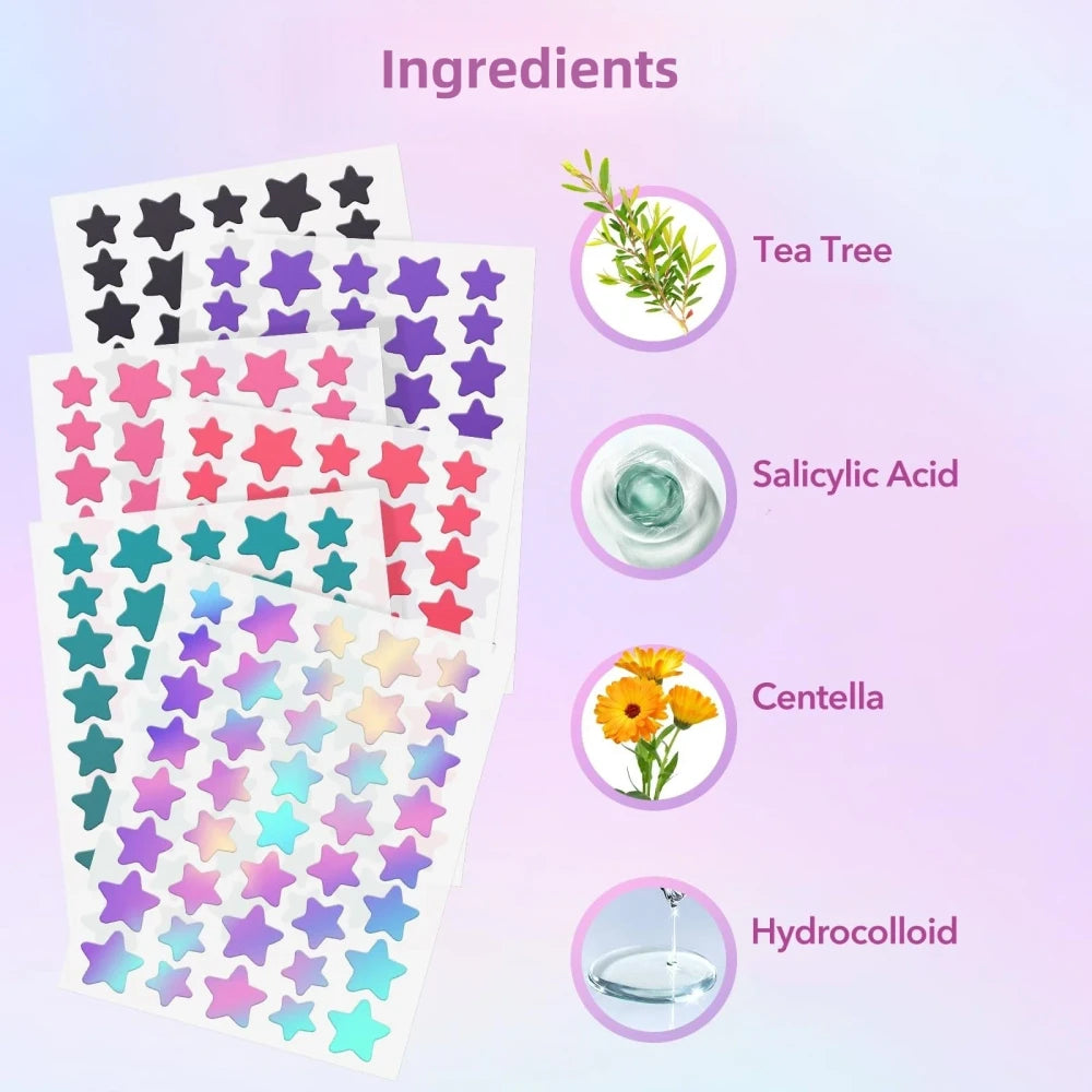 Colorful Star Pimple Patches
