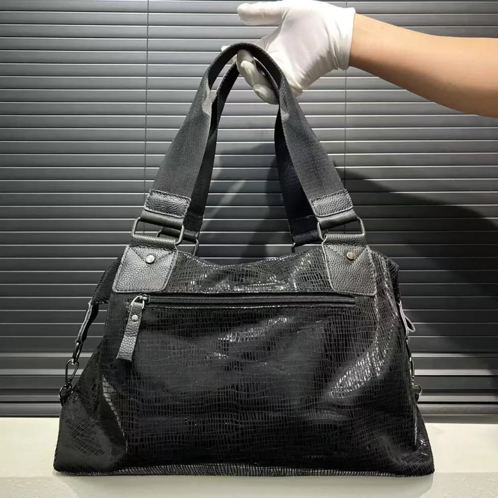 Nylon Teddy Bear Shoulder Bag