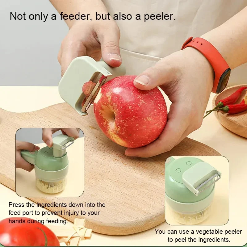 Wireless Electric Vegetable Chopper and Slicer