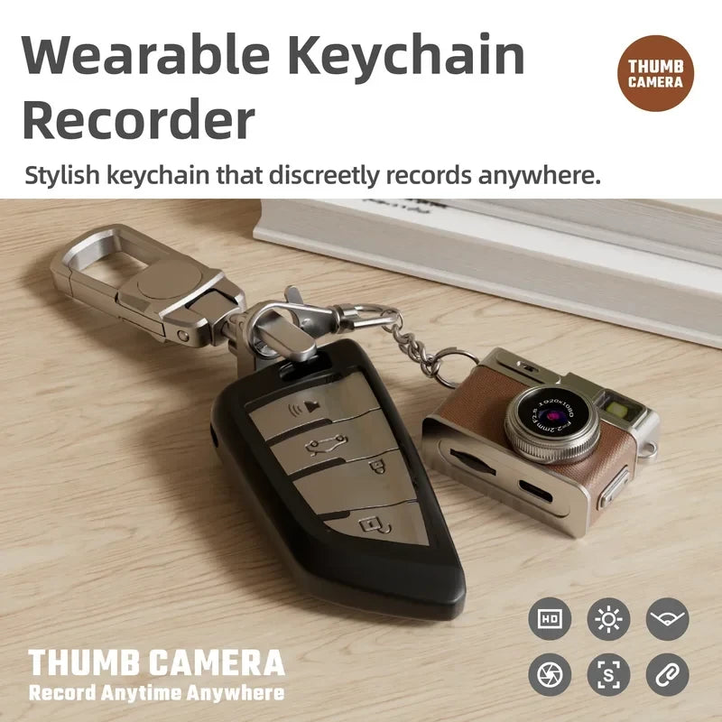 Retro Portable Mini Keychain Camera