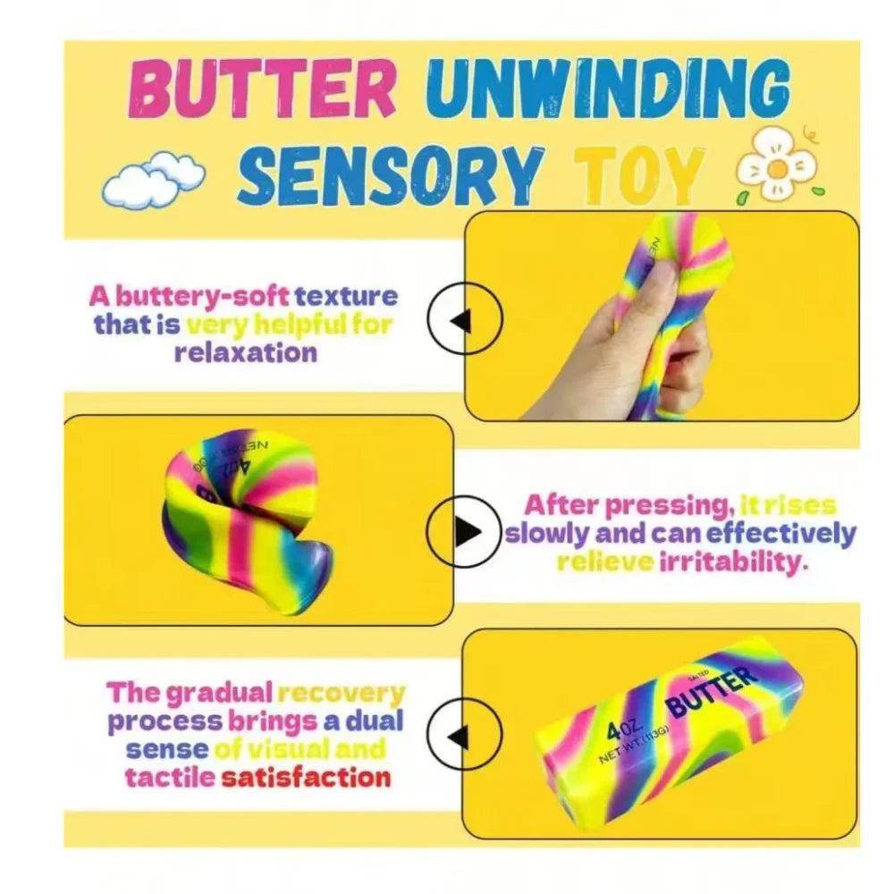 Rainbow Butter Stick Squishy