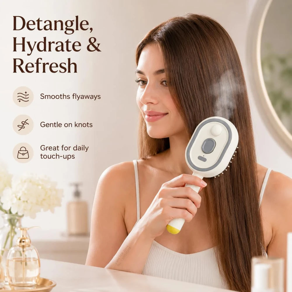 Electric Spray Hair Brush
