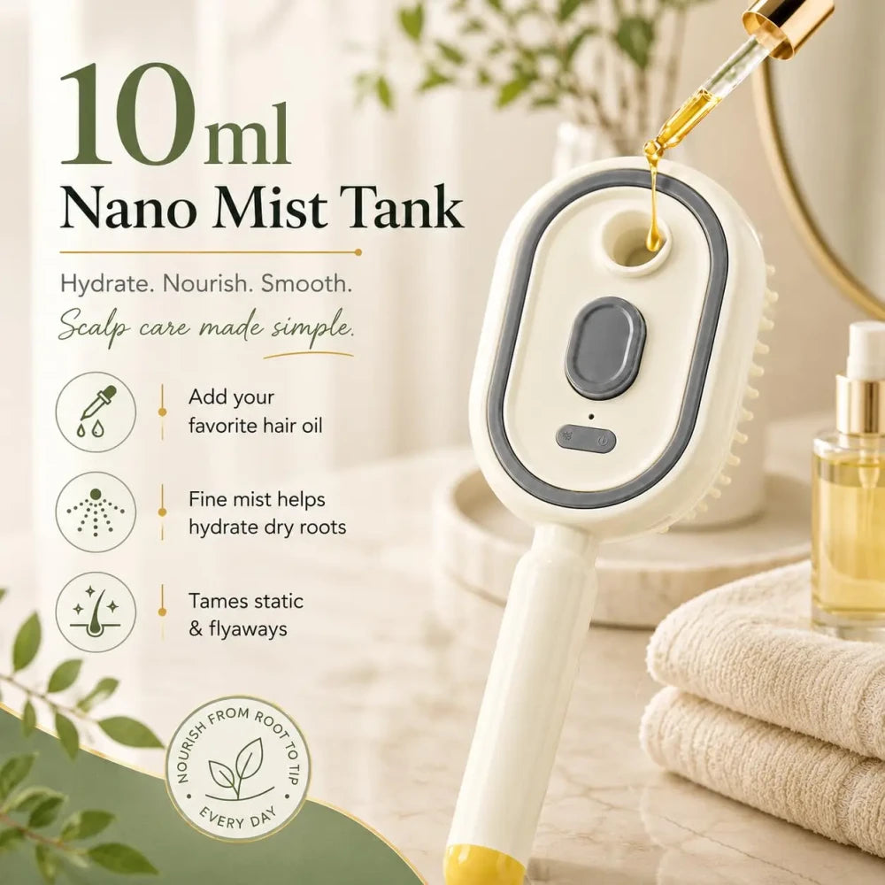 Electric Spray Hair Brush
