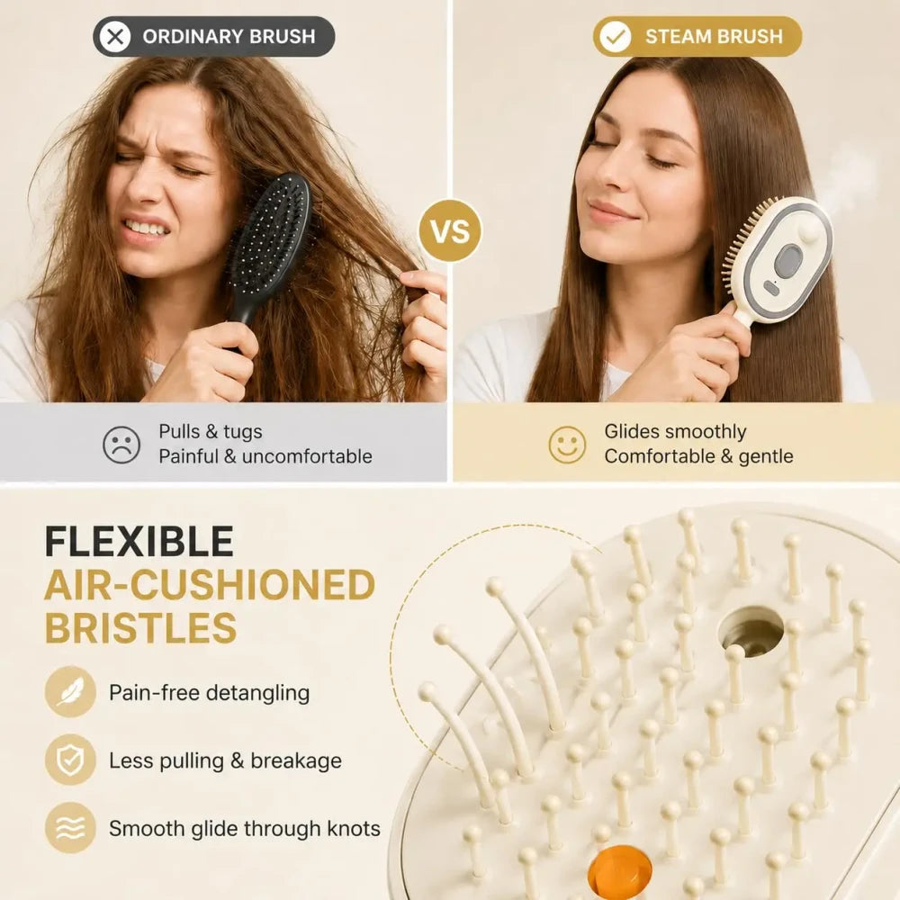 Electric Spray Hair Brush