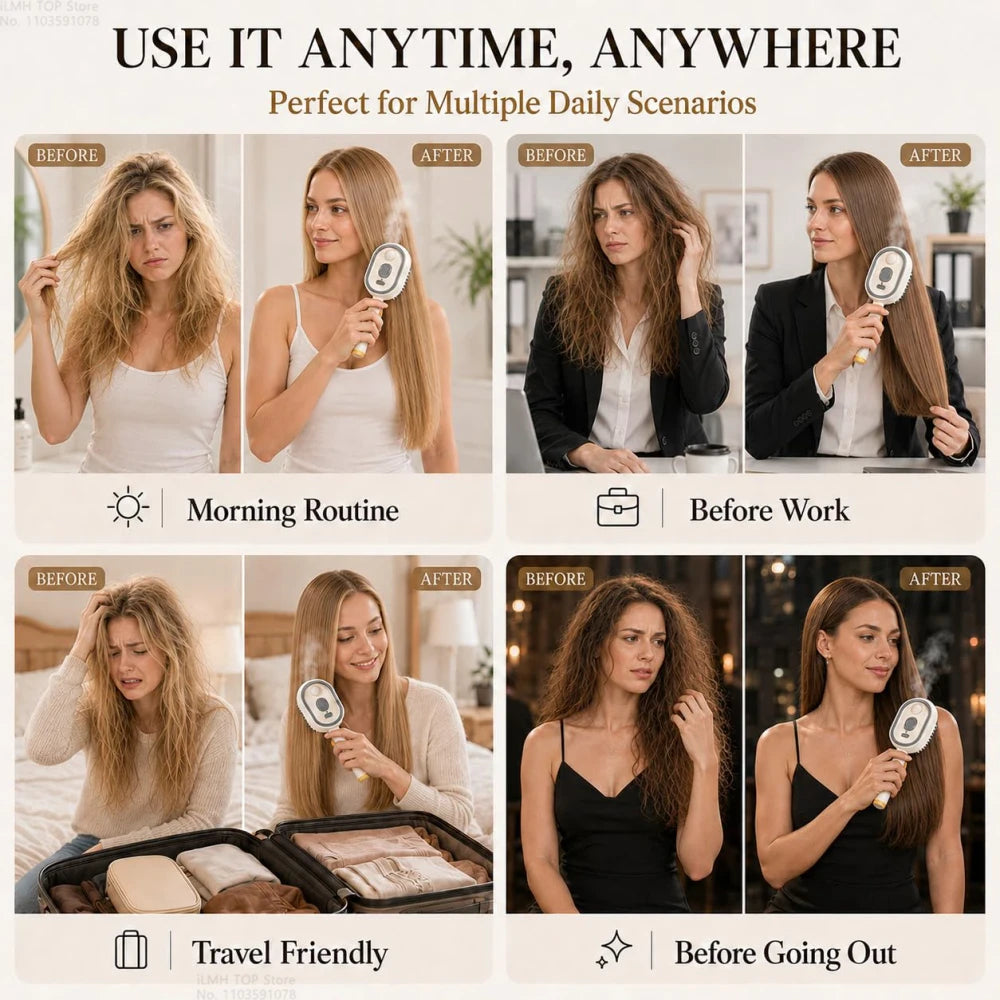 Electric Spray Hair Brush