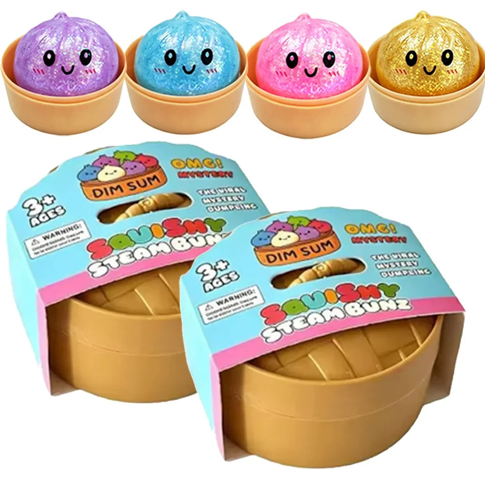 Glitter Dumpling Squishy Fidget Toy