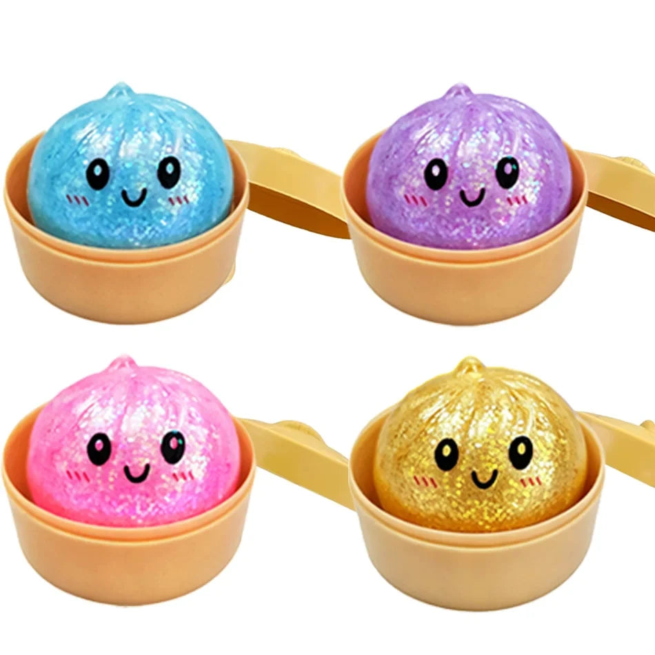 Glitter Dumpling Squishy Fidget Toy