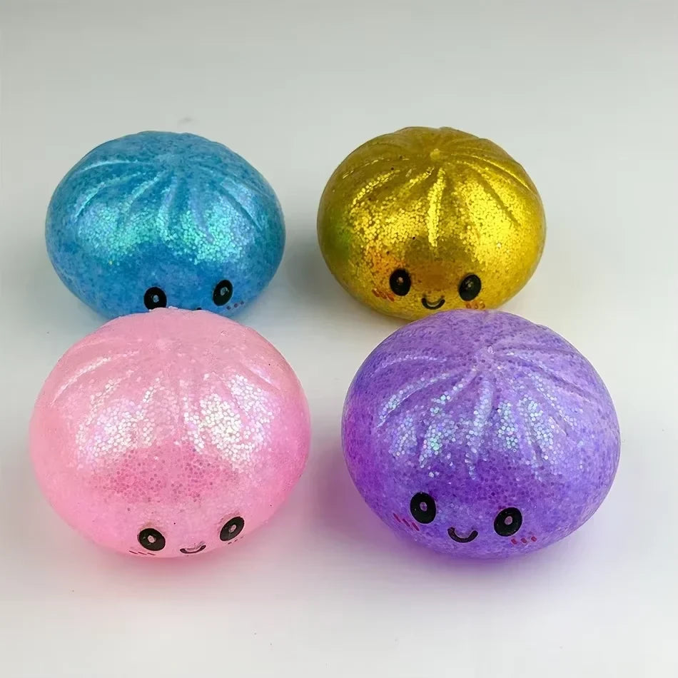Glitter Dumpling Squishy Fidget Toy