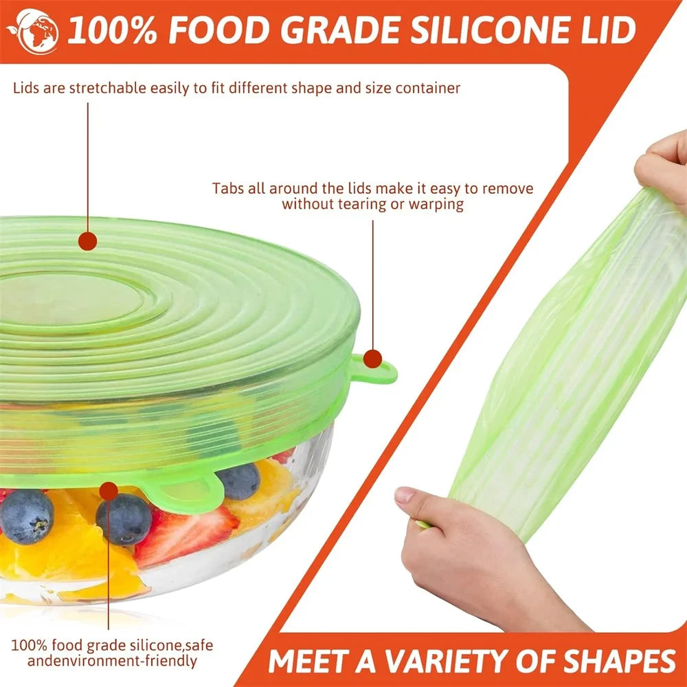 Silicone Food Preservation Lids