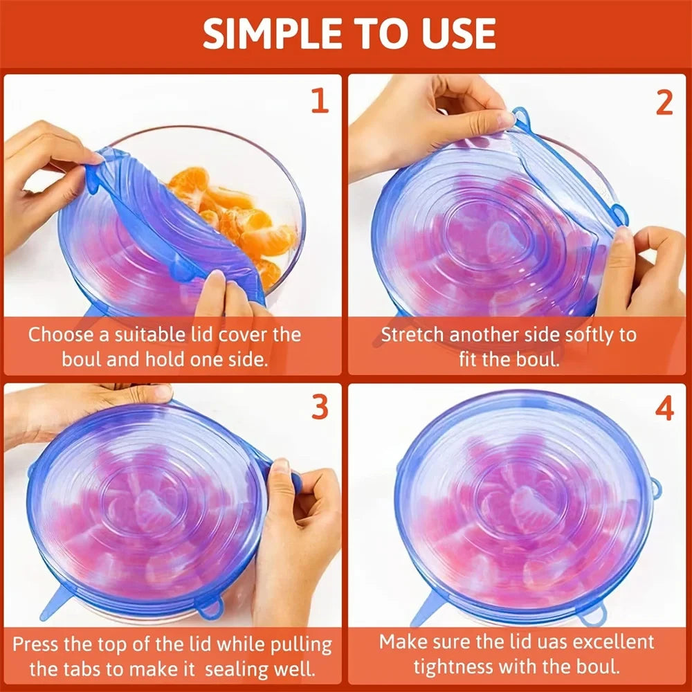 Silicone Food Preservation Lids