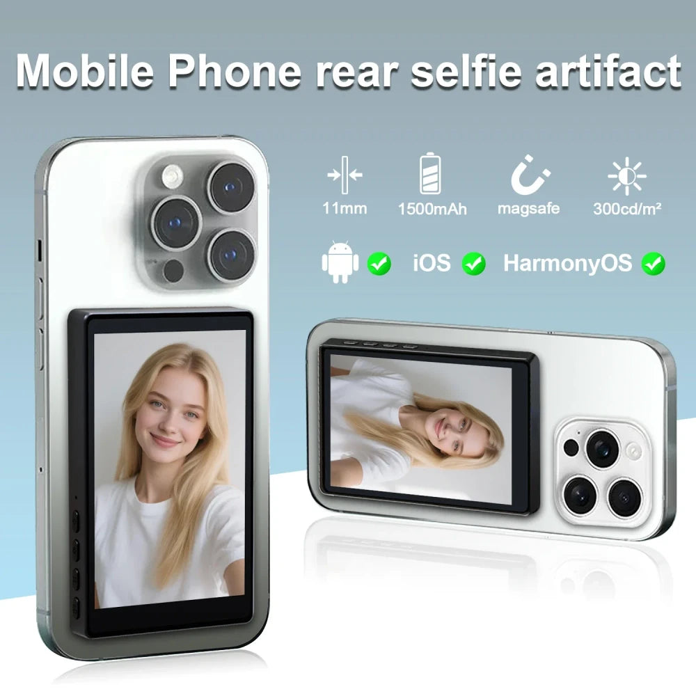 Wireless Smartphone Selfie Monitor Screen