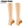 Zippered Knee High Compression Socks