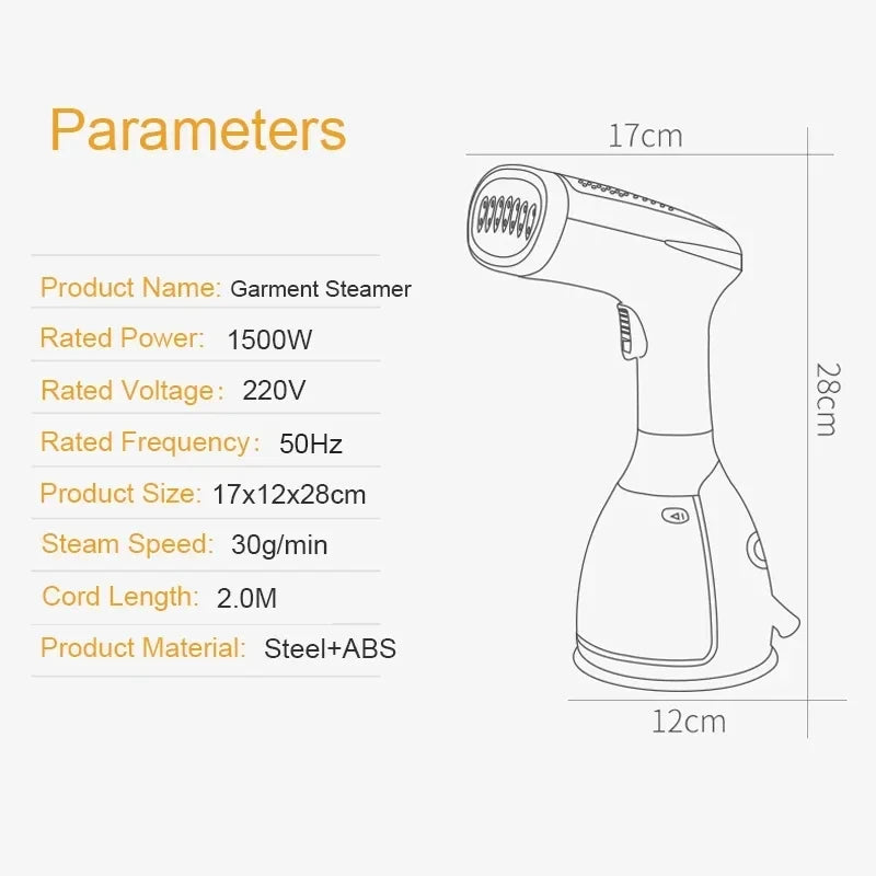 Portable Fabric Garment Steamer