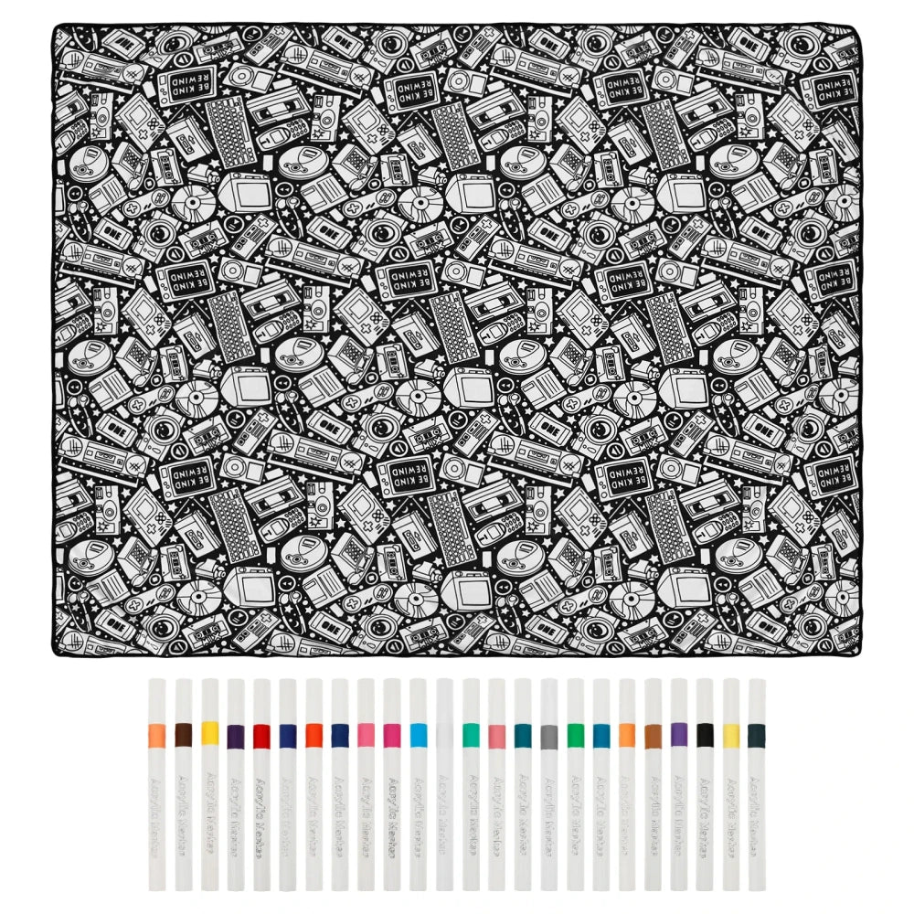 DIY Coloring Blanket with Markers