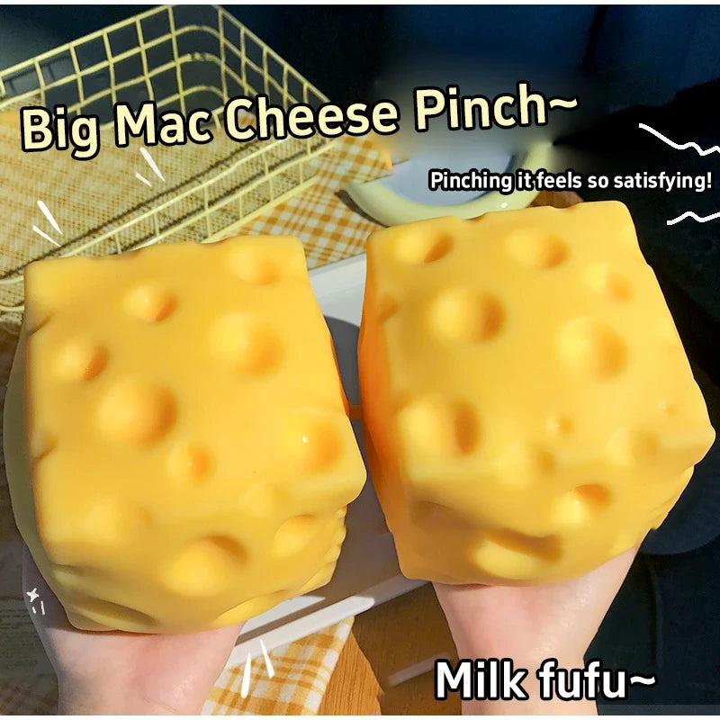 Extra Large Cheese Squeeze Toy