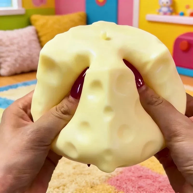 Extra Large Cheese Squeeze Toy