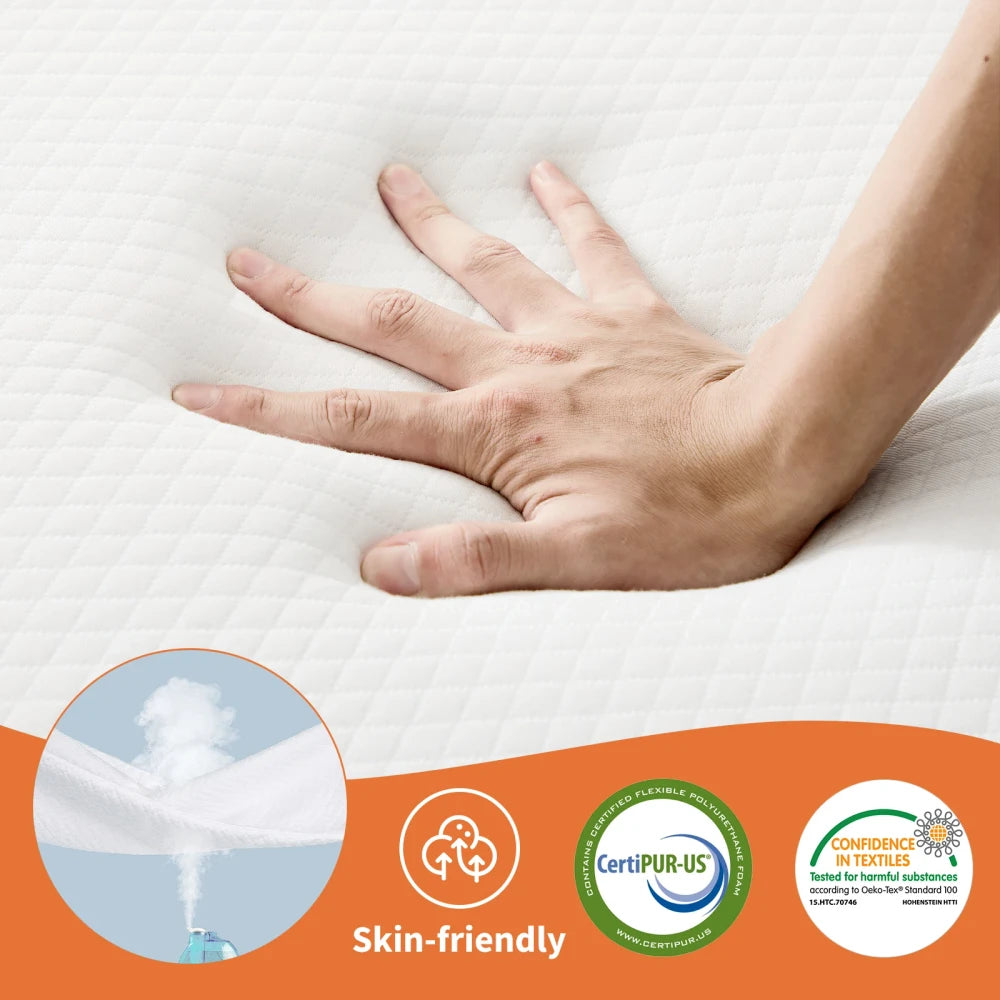 Portable Tri-Fold Memory Foam Mattress
