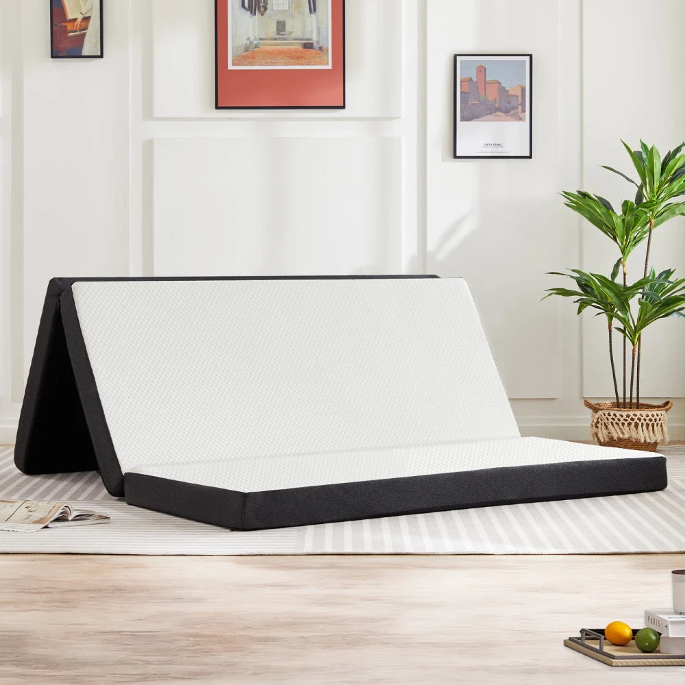 Portable Tri-Fold Memory Foam Mattress