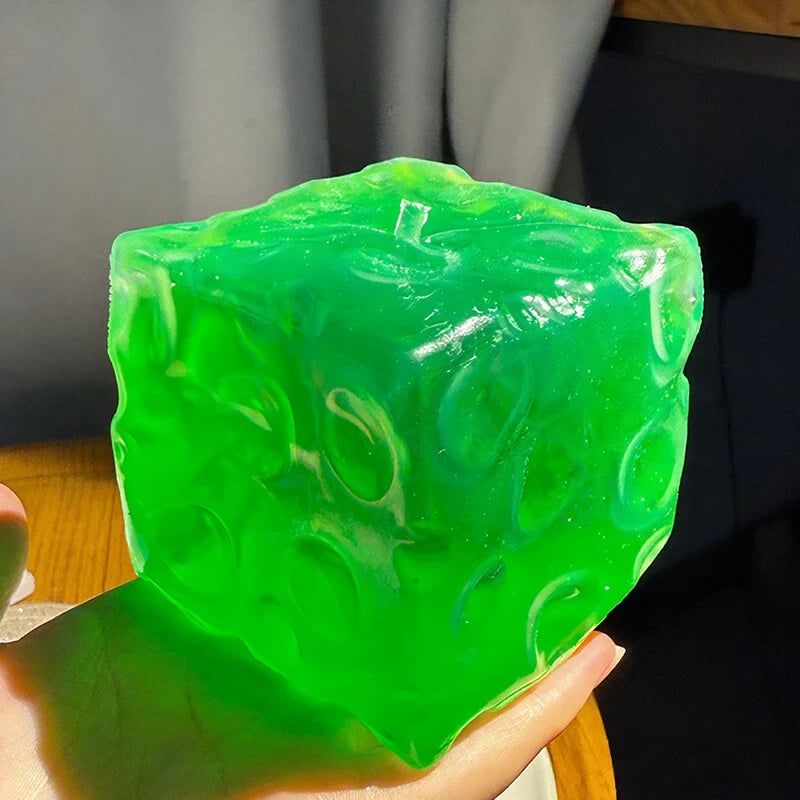Transparent Cheese Squishy Stress Reliever