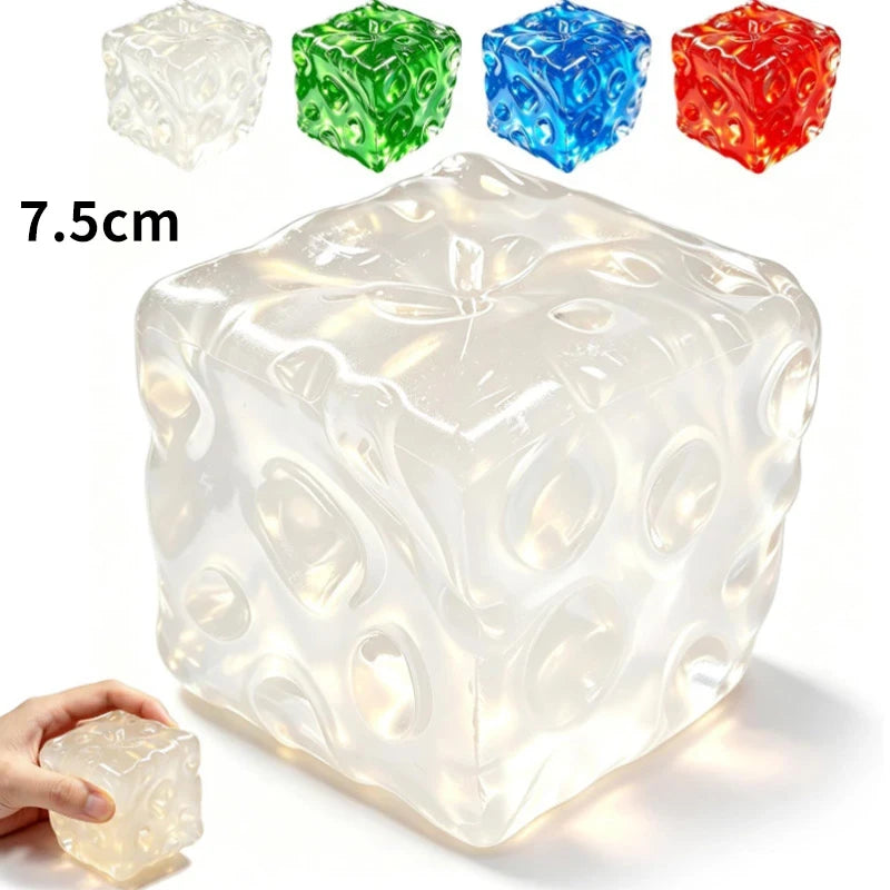 Transparent Cheese Squishy Stress Reliever
