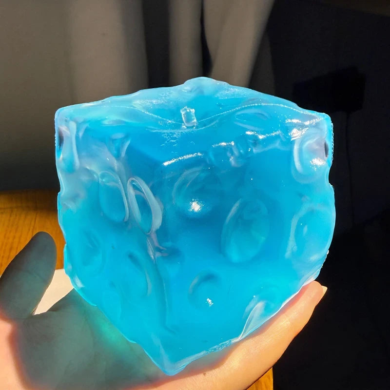 Transparent Cheese Squishy Stress Reliever