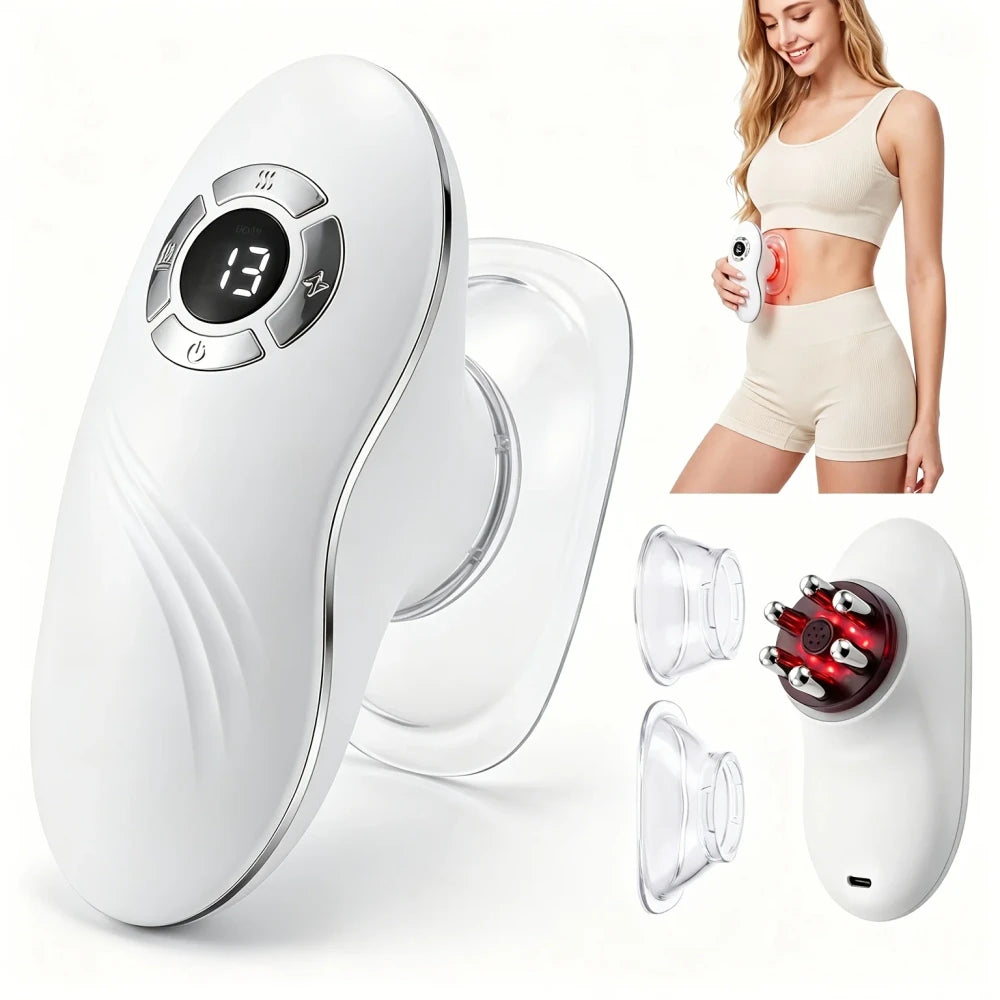 Electric Cupping Massager with Red Light Therapy