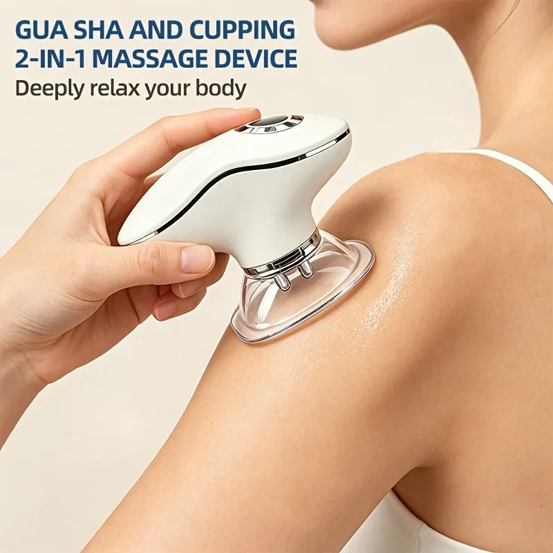 Electric Cupping Massager with Red Light Therapy