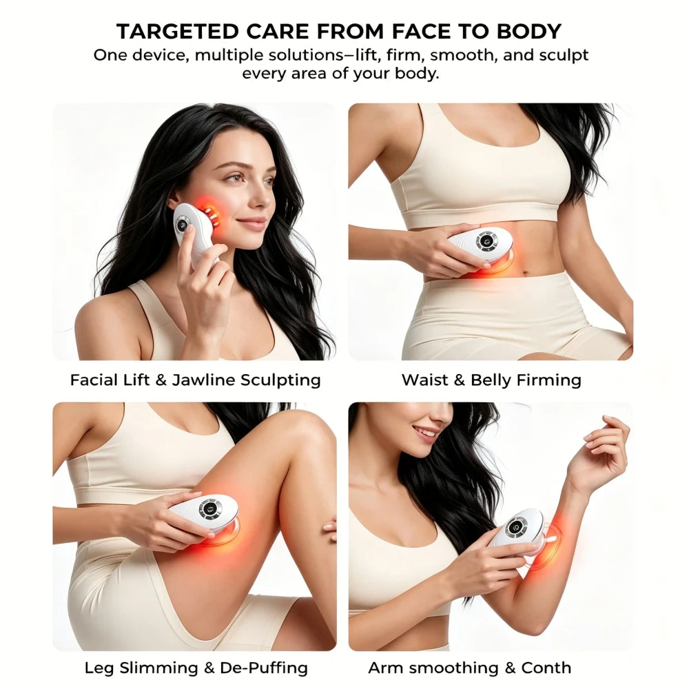 Electric Cupping Massager with Red Light Therapy
