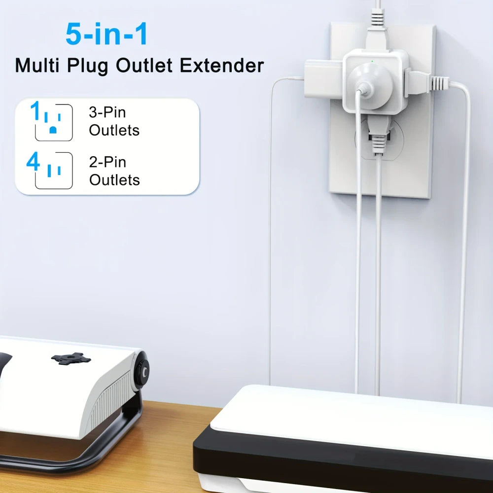 5 Way Multi Plug Outlet Extender