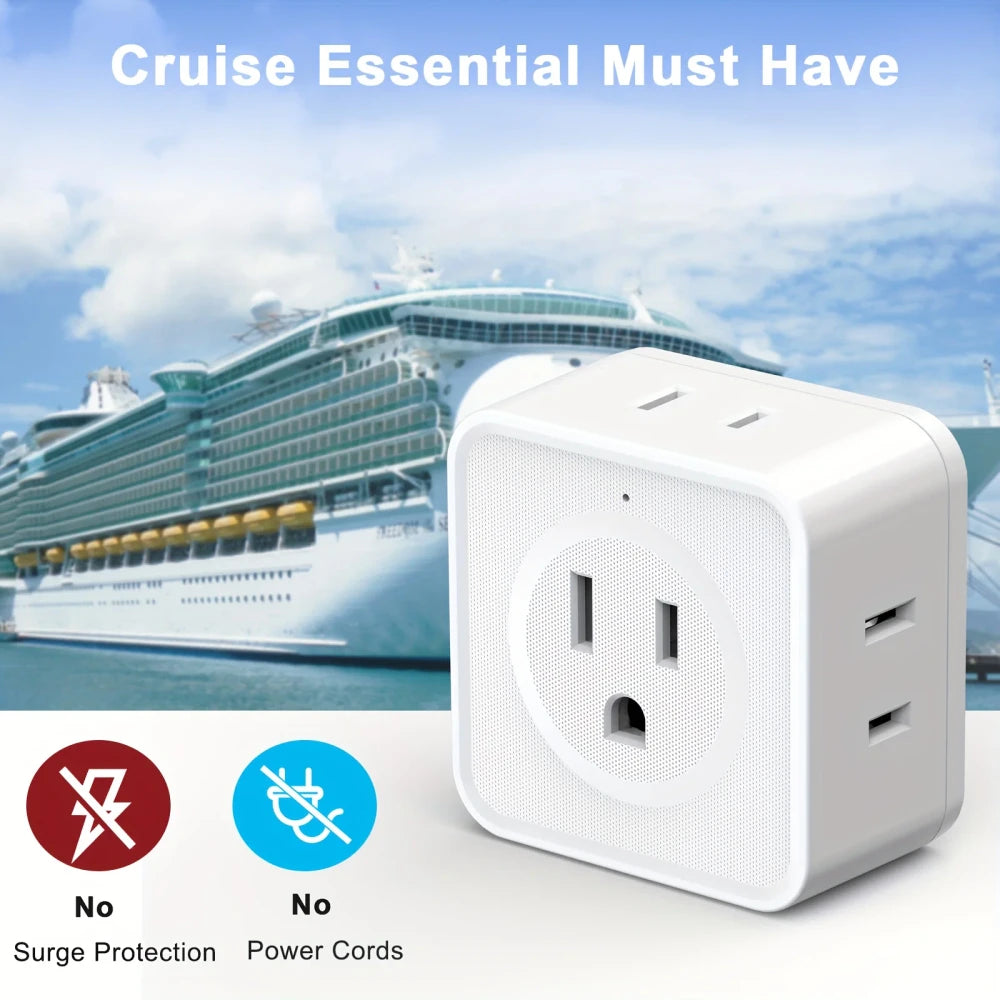 5 Way Multi Plug Outlet Extender
