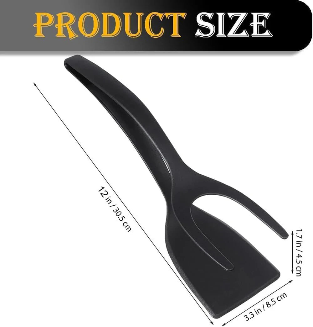 Nylon Grip Flip Spatula Tongs